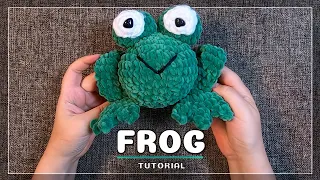 Amigurumi: How to Crochet a CUTE FROG | Easy tutorial for beginners step by step