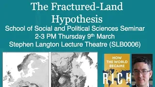 SSPS guest seminar: The Fractured-Land Hypothesis - Mark Koyama (GMU)