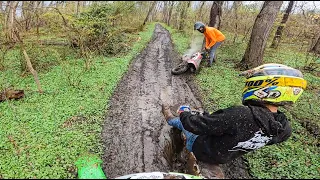 Insane Pit Bike Adventure *POURING RAIN*