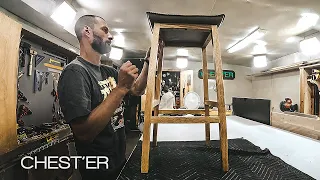 I am making a CHEST'ER bar stool in Japanese style furniture