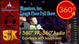 [5K 360°, 360° Audio] Monsters, Inc. Laugh Floor Immersive Full Show! - Magic Kingdom, Disney