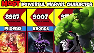 Ranked Marvel Comparison : Most Powerful Characters/Super Heroes/Villains In The Marvel Universe