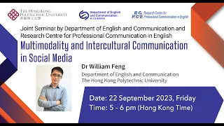 Seminar - Multimodality and Intercultural Communication in Social Media