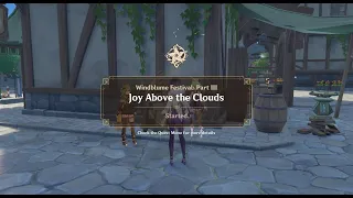 Windblume's Breath: Part 3 - Joy Above the Clouds [Genshin Impact][3.5 Event]