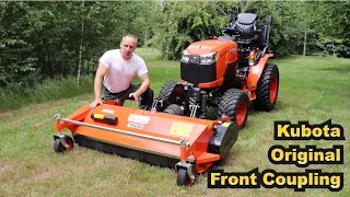 How to couple the original Kubota Front Hitch and PTO using quick attach A-frame