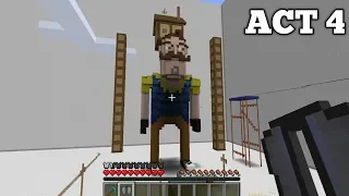 HELLO NEIGHBOR MINECRAFT ACT 4 GAMEPLAY WALKTHROUGH