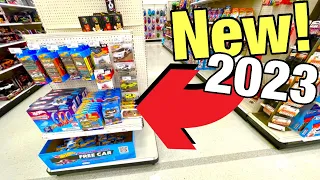 Peg Hunting New 2023 Hot Wheels Case At Target Store 55 Blue Chevy Gasser & Stingray Diecast Cars