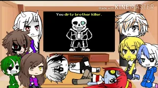 Undertale reacts to undertale ddd Sans and Yukari vs Frisk