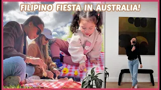 FILIPINO FIESTA DITO SA ADELAIDE AUSTRALIA! NAKABIT NA ANG MALAKING PAINTING! ❤️ | rhazevlogs