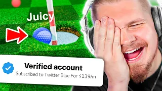 If You Lose You Buy Twitter Blue... (GOLF WITH FRIENDS)