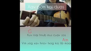 xav pom koj duas chord guitar