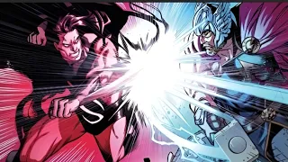 How is it that Thor can't stop Marvel's Superman (Sentry), but a Helicarrier somehow can?