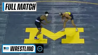 174 LBS: #12 Carter Starocci (PSU) vs. #2 Logan Massa (MICH) | 2021 B1G Wrestling