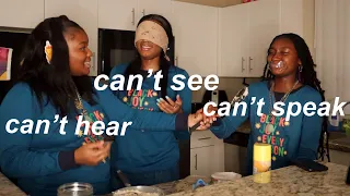 CAN'T SEE CAN'T HEAR CAN'T SPEAK TIKTOK BAKING CHALLENGE PT2