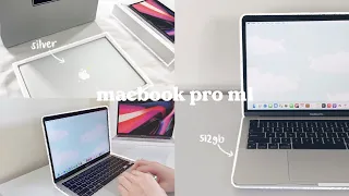 💻 13" macbook pro m1 silver | unboxing, customization, comparison, accessories