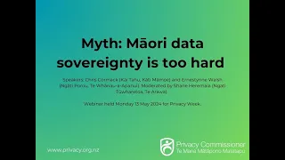 Myth: Māori data sovereignty is too hard