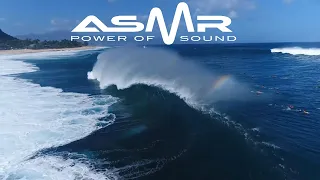 ASMR - SURFING, RELAXING MUSIC AND OCEAN SOUNDS. BANZAI PIPELINE