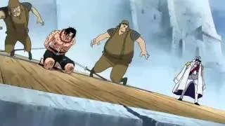 Luffy usa el Haki del rey en Marineford
