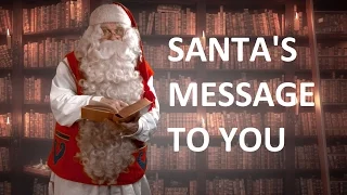 Video message from Santa Claus to children & Christmas departure with reindeer Lapland Finland PNP