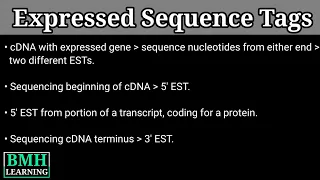 Expressed Sequence Tags | EST |