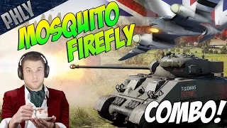 57MM MOSQUITO & SHERMAN FIREFLY - War Thunder Tanks Gameplay