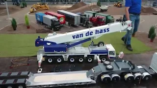 GIANT LIEBHERR CRANE BIGSCALE RC 1:8 Gefilmt zur Modell Spiel Hobby 2019 in Leipzig