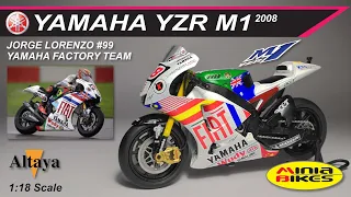 EP358 | JORGE LORENZO | YAMAHA YZR M1 (2008) | YAMAHA FACTORY TEAM | ALTAYA | 1:18 SCALE | MOTOGP |