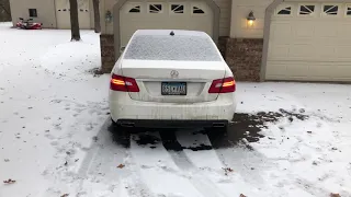 2013 Mercedes e550 with c63 mufflers cold start