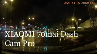 XIAOMI 70mai Dash Cam Pro - Experience in heavy rain at night