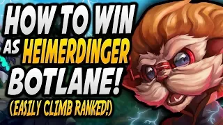 HOW TO WIN LANE WITH HEIMERDINGER IN SEASON 9! | BIG BRAIN BOTLANE GUIDE? - League of Legends