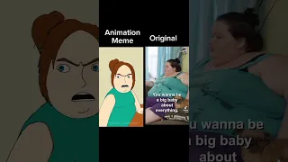 1000lb sisters (Original vs Animation Meme) #shorts #animation