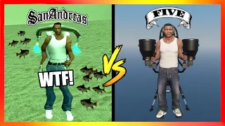 GTA 5 vs. San Andreas | JETPACKS Comparison 🔥