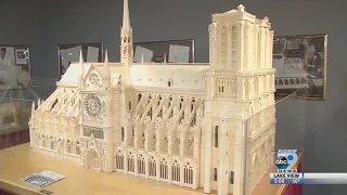 Iowa museum houses matchstick replica of Notre Dame