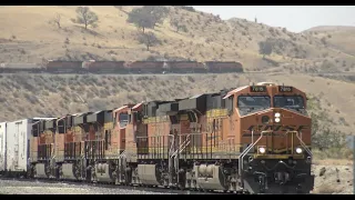 4K: Lots Of Trains In Tehachapi (August 2021)