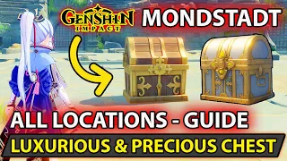 Genshin Impact - All (Luxurious Chest & Precious Chest)  Locations In Mondstadt Full Guide