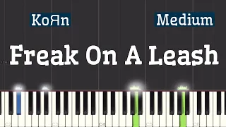 Korn - Freak On A Leash Piano Tutorial | Medium