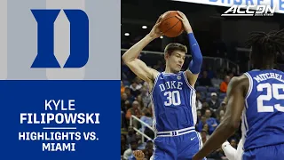 Kyle Filipowski Gets A Double-Double As Duke Advances To ACC Championship