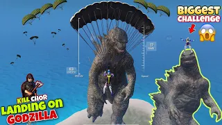 😱 Biggest Challenge Landing On Godzilla | Pubg Mobile Titan Strikes Mode Gameplay