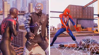Marvel's Spider-Man - Peter Parker Vs Miles Morales Who Has The Best Stealth Finishers?