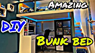 DIY Bunk Bed |  DIY Loft Bed | Gaming Area | Bunk Bed Design | Bunk Bed Ideas| | bunk bed