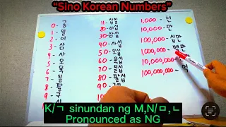 #Vlog10 Learn Korean Sino-Numbers Up to 100 Million- Easy Tagalog😀
