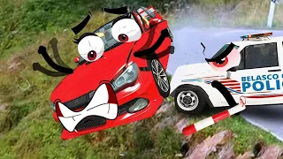 Speed Police Car Chases on Dangerous Road | Doodle Funny | Woa Doodles | Funny Video | Tik Tok
