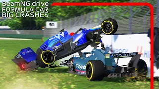 Formula Car Big Crashes #3 | BeamNG.drive | FR17 F1 MOD |