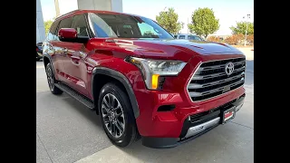 2023 TOYOTA SEQUOIA Limited in Supersonic Red walk around what's new what's different what changed