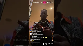 BOOSIE Shows How To Roll Up A Backwood , Talkin Dat Sht😂‼️ IG Live