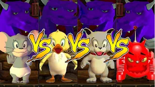 Tom and Jerry in War of the Whiskers Nibbles Vs Duckling Vs Tyke Vs Robot Cat (Master Difficulty)
