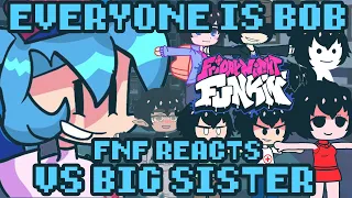 Trying Bob's Hair | Friday Night Funkin' reacts to VS Big Sister | xKochanx | FNF Reacts | FNF Mods