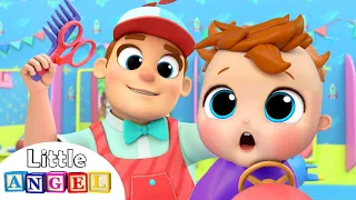 Baby John's First Haircut | Nursery Rhymes and Kids Songs by Little Angel