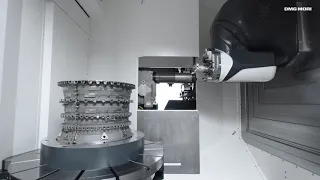 Automatic front tool change for angular milling heads