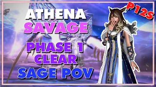 FFXIV - Athena Savage P12S Phase 1 Clear - (SGE PoV) Anabaseios